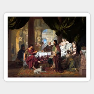 Cleopatra’s Banquet by Gerard de Lairesse Sticker